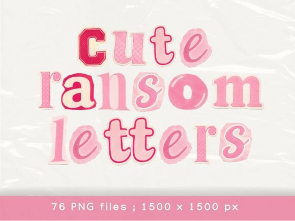Download Ransom Letters, Pink Cutout Alphabet - Ink Collection