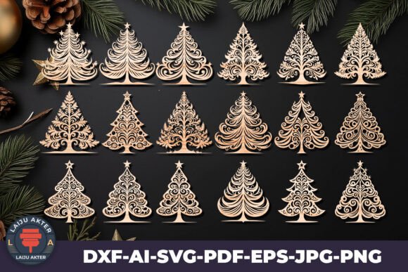 Download Christmas Tree Laser Cut Svg Ornaments - Ornaments Collection