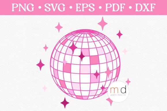 Download Cute Pink Disco Ball Svg Mirror Ball Png - Ink Collection
